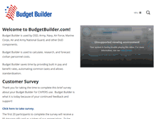 Tablet Screenshot of budgetbuilder.com